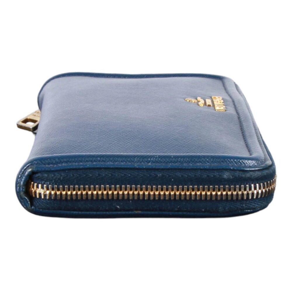 Authentic Prada Saffiano Blue leather zip around wallet - Picture 9 of 16